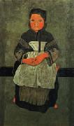 Paul Serusier Little Breton Girl Seated(Portrait of Marie Francisaille) Spain oil painting artist